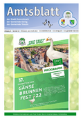 Amtsblatt der Stadt Dommitzsch, September 2022. Hauptthemen: Stadtratsbeschluesse, Amtliche Bekanntmachungen, Haushalt und Finanzen. PDF-Dokument zum Herunterladen.