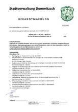 BEKANNTMACHUNG 17.05.2021