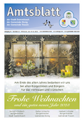 Amtsblatt der Stadt Dommitzsch, Dezember 2022. Hauptthemen: Stadtratsbeschluesse, Amtliche Bekanntmachungen, Bauprojekte und Vergaben. PDF-Dokument zum Herunterladen.