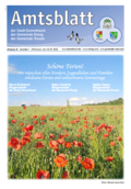 Amtsblatt der Stadt Dommitzsch, Ausgabe Juli 2026. Themen: Stadtratsbeschluesse, Amtliche Bekanntmachungen, Haushalt und Finanzen, Satzungen und Verordnungen, Stellenausschreibungen, Veranstaltungen 
