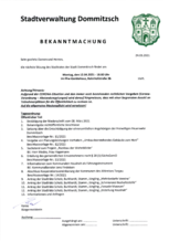 BEKANNTMACHUNG 12.04.2021