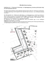 Öffentliche Bekanntmachung - Inkrafttreten 1. Änderung Klarstellungs- und Ergänzungssatzung - Erweiterung Mahlitzscher Weg 