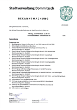 BEKANNTMACHUNG 07.09.2020