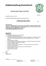 BEKANNTMACHUNG 29.06.2021