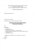 BEKANNTMACHUNG 23.02.2021 - Stadtratssitzung der Stadt Dommitzsch. PDF-Dokument zum Herunterladen.