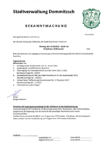 BEKANNTMACHUNG 08.11.2021