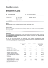 2022-03-14 BV 10 Haushaltssatzung mit Plan der Stadt Dommitzsch Haushaltsjahr 2022
