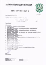 BEKANNTMACHUNG 09.03.2020