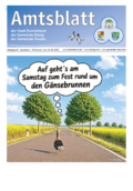 Amtsblatt der Stadt Dommitzsch, Ausgabe September 2026. Themen: Stadtratsbeschluesse, Amtliche Bekanntmachungen, Haushalt und Finanzen, Satzungen und Verordnungen, Stellenausschreibungen, Veranstaltungen, Informationen rund um das Gänsebrunnenfest