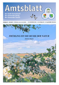 Amtsblatt der Stadt Dommitzsch, Mai 2022. Hauptthemen: Stadtratsbeschluesse, Amtliche Bekanntmachungen, Haushalt und Finanzen. PDF-Dokument zum Herunterladen.