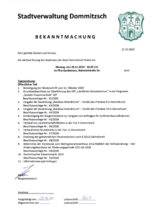 BEKANNTMACHUNG 09.11.2020